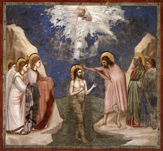 예수의 세례, 지오토 디 본도네, 1304-1306